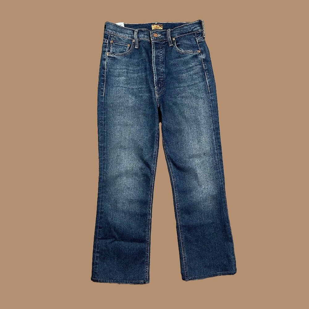 MOTHER Straight Leg Jeans - Dark Blue